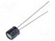 Kondenzátor  elektrolytický  THT  33uF  6,3VDC  Ø5x5mm  Rozteč  2mm