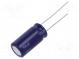 Kondenzátor  elektrolytický  bipolární  THT  100uF  50VDC  ±20%