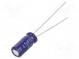 Kondenzátor  elektrolytický  bipolární  THT  4,7uF  50VDC  Ø5x11mm