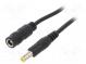 Kabel  DC 5,5/2,1 zástrčka,DC 5,5/2,1 zásuvka  přímý  0,5mm2