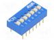 Přepínač  DIP-SWITCH  Počet sekcí  7  ON-OFF  0,025A/24VDC  pol  2