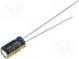 Kondenzátor  elektrolytický  low ESR  THT  22uF  10VDC  Ø4x7mm