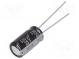 Kondenzátor  elektrolytický  THT  330uF  25VDC  Ø8x15mm  ±20%