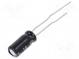 Kondenzátor  elektrolytický  THT  10uF  63VDC  Ø5x11mm  ±20%  5000h