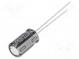 Kondenzátor  elektrolytický  THT  22uF  63VDC  Ø6,3x11,2mm  ±20%