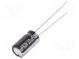 Kondenzátor  elektrolytický  THT  33uF  63VDC  Ø6,3x11,2mm  ±20%
