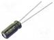 Kondenzátor  elektrolytický  low ESR  THT  100uF  10VDC  Ø5x11mm