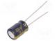 Kondenzátor  elektrolytický  low ESR  THT  220uF  16VDC  Ø8x11,5mm