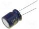 Kondenzátor  elektrolytický  low ESR  THT  220uF  50VDC  Ø12x15mm
