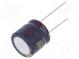 Kondenzátor  elektrolytický  low ESR  THT  390uF  50VDC  Ø16x15mm