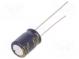 Kondenzátor  elektrolytický  low ESR  THT  47uF  63VDC  Ø8x11,5mm