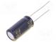 Kondenzátor  elektrolytický  low ESR  THT  47uF  100VDC  Ø10x20mm