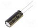 Kondenzátor  elektrolytický  low ESR  THT  1500uF  10VDC  Ø10x25mm