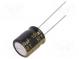 Kondenzátor  elektrolytický  low ESR  THT  150uF  50VDC  ±20%  42mΩ