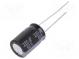 Kondenzátor  elektrolytický  low ESR  THT  220uF  50VDC  Ø10x16mm