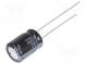 Kondenzátor  elektrolytický  low ESR  THT  220uF  35VDC  Ø8x11,5mm