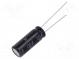 Kondenzátor  elektrolytický  low ESR  THT  220uF  50VDC  Ø8x20mm
