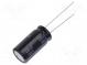 Kondenzátor  elektrolytický  low ESR  THT  220uF  100VDC  ±20%