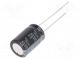 Kondenzátor  elektrolytický  THT  220uF  35VDC  Ø10x16mm  ±20%