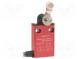 Limit switch  lever R 25mm, plastic roller Ø13,5mm  NO + NC  5A