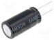 Kondenzátor  elektrolytický  THT  1mF  100VDC  Ø18x40mm  ±20%