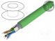 Vodič  ETHERLINE® Cat.5e  5e  lanko  Cu  2x2x22AWG  FRNC  zelená