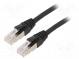 Patch cord  ETHERLINE® Cat.6a,S/FTP  6a  lanko  Cu  LSZH  černá