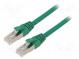 Patch cord  ETHERLINE® Cat.6a,S/FTP  6a  lanko  Cu  LSZH  zelená