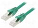 Patch cord  ETHERLINE® Cat.6a,S/FTP  6a  lanko  Cu  LSZH  zelená