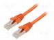 Patch cord  ETHERLINE® Cat.6a,S/FTP  6a  lanko  Cu  LSZH  oranžová