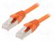 Patch cord  ETHERLINE® Cat.6a,S/FTP  6a  lanko  Cu  LSZH  oranžová