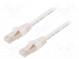 Patch cord  ETHERLINE® Cat.6a,S/FTP  6a  lanko  Cu  LSZH  bílá