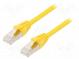 Patch cord  ETHERLINE® Cat.6a,S/FTP  6a  lanko  Cu  LSZH  žlutá