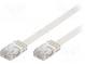 Patch cord  U/UTP  5e  lanko  CCA  PVC  bílá  Dél  1m