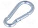 Karabina  ocel  pro profily  zinek  5mm