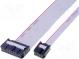 Plochý kabel s konektory IDC  8x28AWG  T.pásu 1,27mm  0,6m