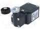 Limit switch  lever R 40mm, plastic roller Ø20mm  NO + NC  6A