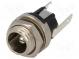 Zásuvka  napájecí DC  vidlice  5,5/2,1mm  5,5mm  2,1mm  pájení