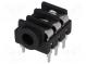 Zásuvka  Jack 3,5mm  zásuvka  stereo  s vypínačem  THT