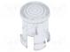 Čočka LED  kulatý  Mat  polykarbonát  průhledná  5mm  UL94V-2