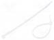 Cable tie  L  100mm  W  2.5mm  polyamide  80N  natural  Ømax  21mm