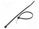 Cable tie  L  120mm  W  2.5mm  polyamide  80N  black  Ømax  30mm