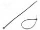 Cable tie  L  150mm  W  2.5mm  polyamide  80N  black  Ømax  35mm
