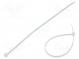 Cable tie  L  150mm  W  2.5mm  polyamide  80N  natural  Ømax  35mm