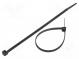 Cable tie  L  185mm  W  4.8mm  polyamide  222N  black  Ømax  44mm