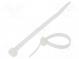 Cable tie  L  150mm  W  7.6mm  polyamide  533N  natural  Ømax  35mm