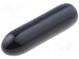 Čepička  Těleso  černá  Øvnitř  2mm  Mat  PVC Soft  L  12mm
