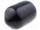 Čepička  Těleso  černá  Øvnitř  6mm  Mat  PVC Soft  L  8mm