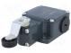 Limit switch  lever R 40mm, plastic roller Ø20mm  NO + NC  10A