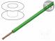 Vodič  FLRYW-B  licna  Cu  1mm2  PVC  zelená  60V  100m  Třída  5